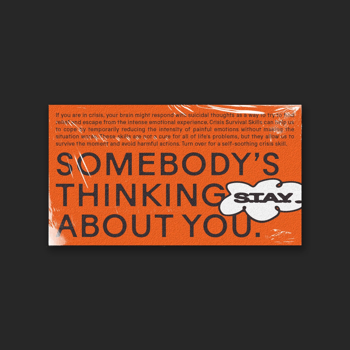 Self Soothing Touch Crisis Card